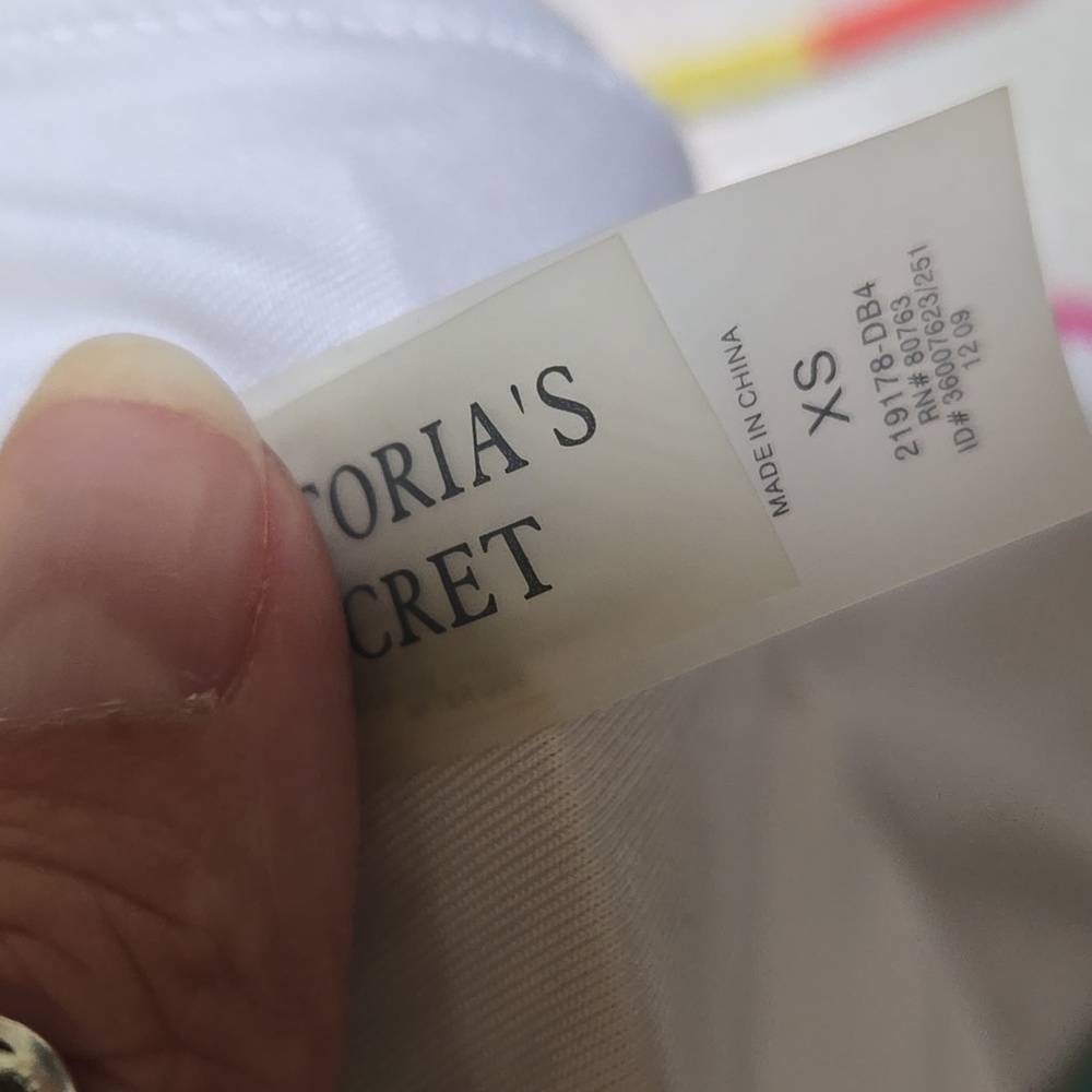Victoria's Secret Colorful Striped Tie Bikini Top - Picture 5 of 7